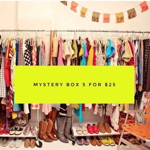 Mystery box of new & gently used workout c…